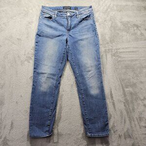 Lucky Brand Jeans Womens 8/29 Hayden Crop Blue Medium Wash Denim High Rise